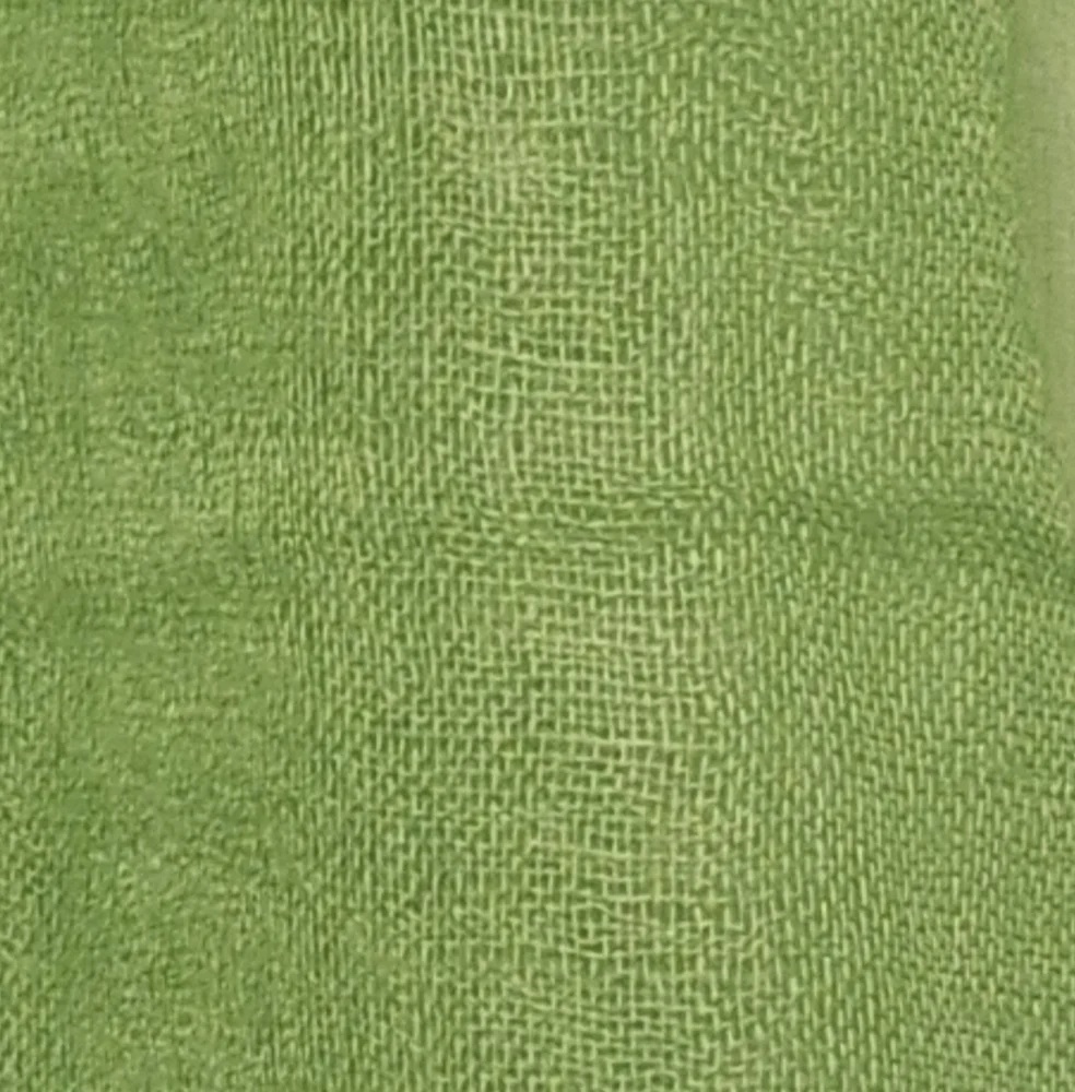 Green Silk/Linen/Cotton Scarf